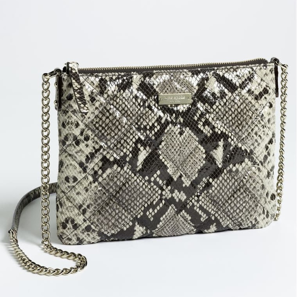 kate spade ‘gold coast - ginnie' snake crossbody